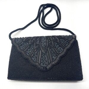 Vintage‎ 1980's Andre Cellini Beaded Evening Cocktail Shoulder Strap Hand Clutch